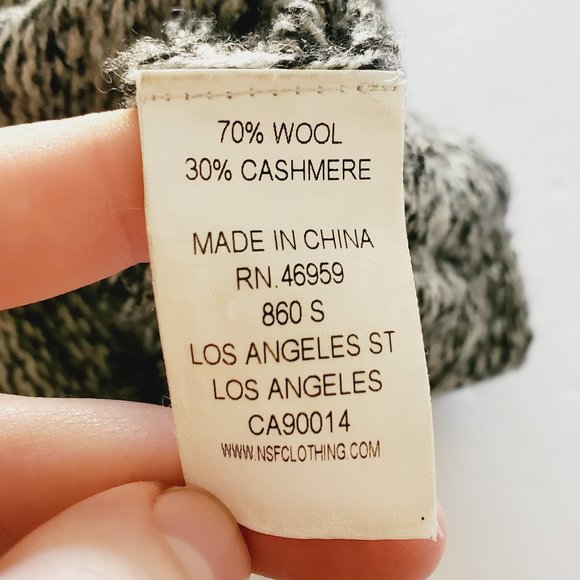 REVOLVE NSF Wool/Cashmere Marled Oversized Sweater - Picture 7 of 9